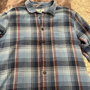 Men’s Long Sleeve Fleece Billabong Flannel, size M